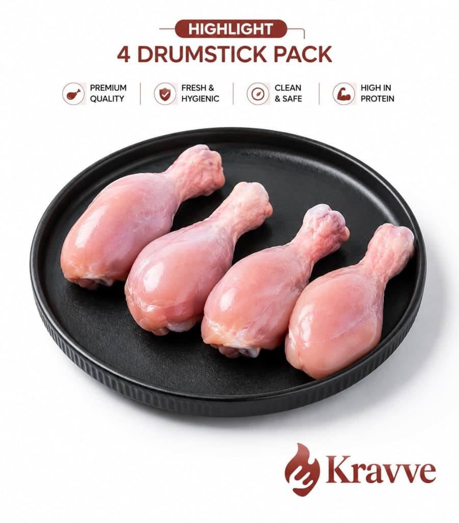 4 Drumstick Chicken pack piece