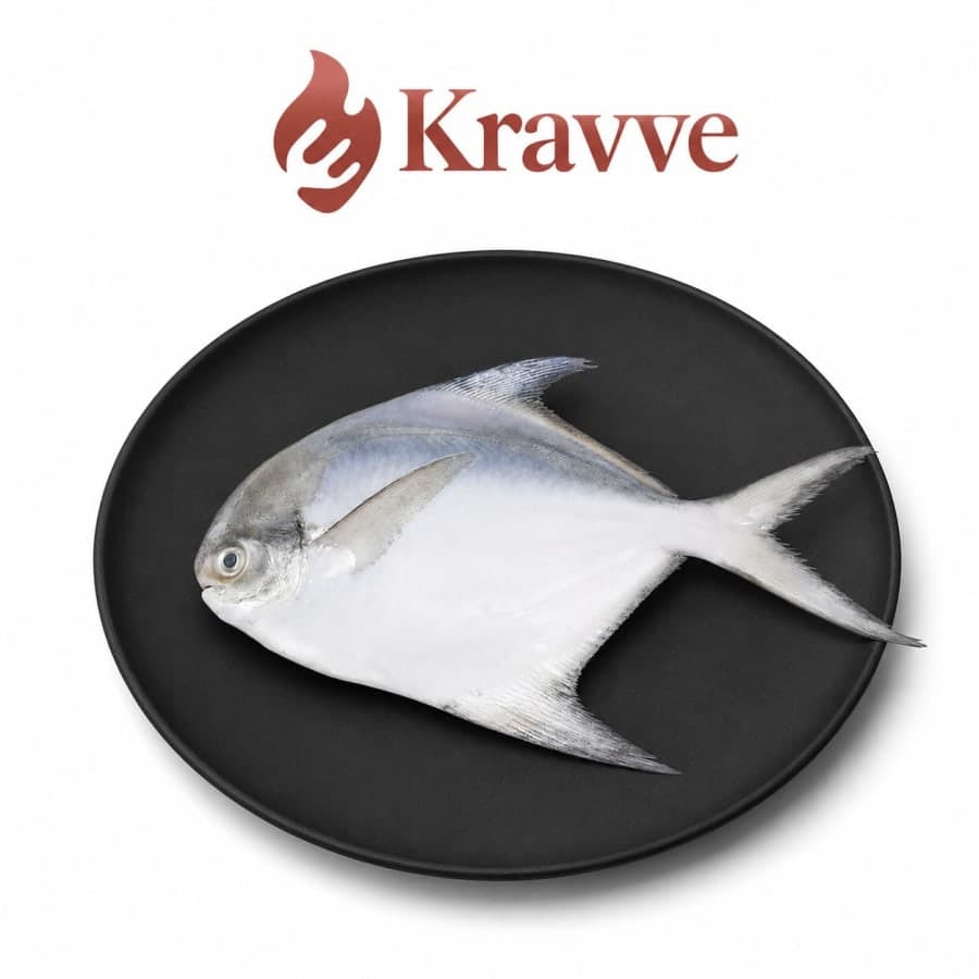 Silver Pomfret 1kg 4-7 pcs kg